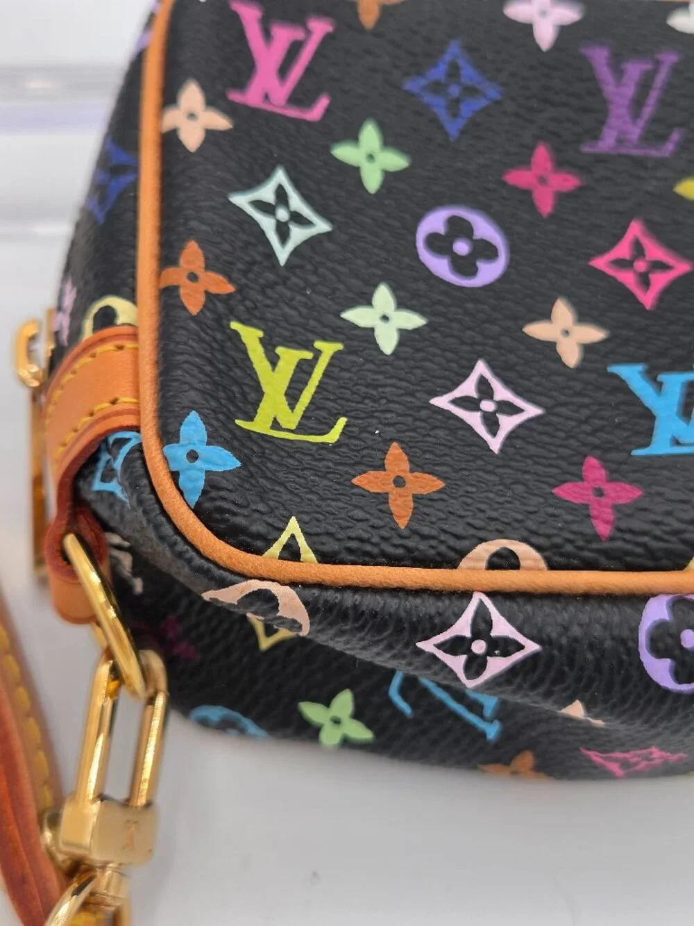 Louis Vuitton Monogram Multicolor Trousse Wapity – Black | Takashi Murakami